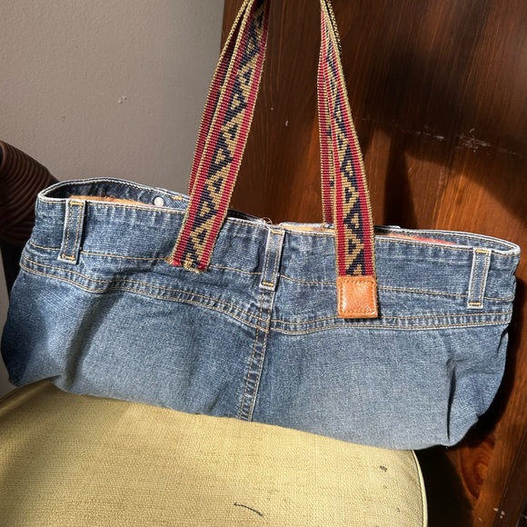 BRAND NEW Blue Jean Baby Custom and Handmade Denim shoulder bag - Picture 2 of 6
